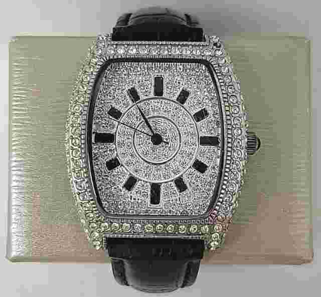 ADRIENNE COUTURE COLLECTION LIMITED 2312/5000 PAVE SWAROVSKI CRYSTAL WATCH Swiss