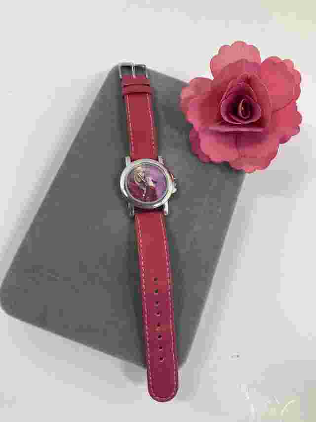 Vintage Hot Pink Leather Hannah Montana Women's Watch New Battery