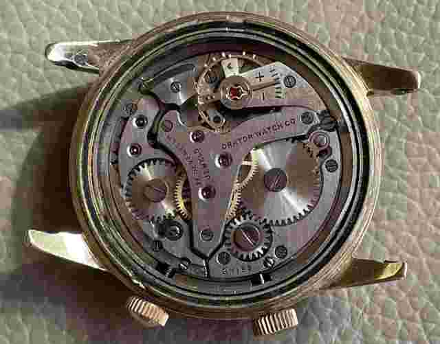 Vintage Orator Manual Men's Alarm Watch 34MM Plated Vintage
