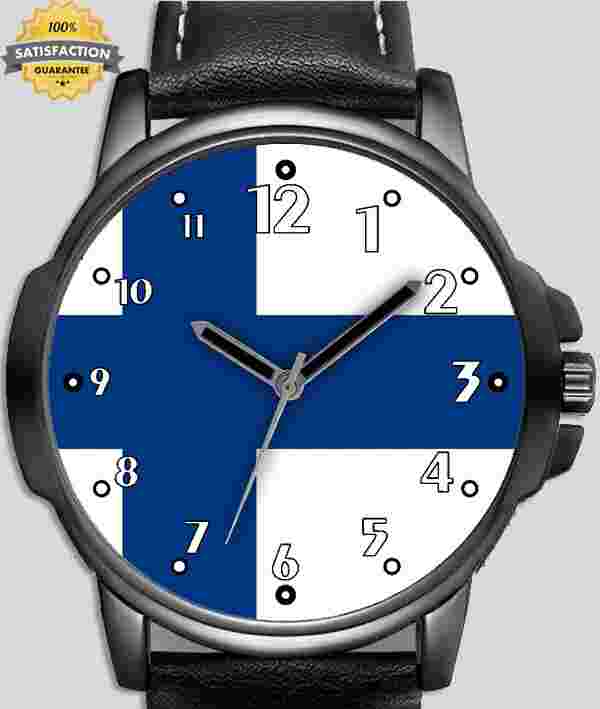 Flag Of Finland Unique Stylish Wrist Watch
