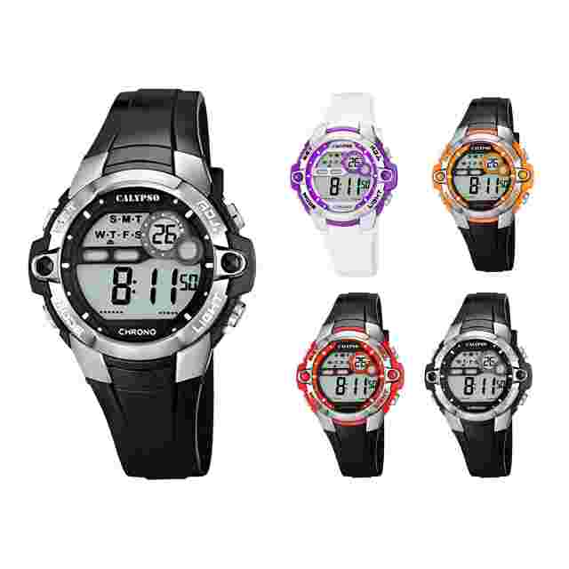 Calypso 40mm Mens Digital Watch, Chrono, Alarm, Timer, Light, 10ATM - K5617