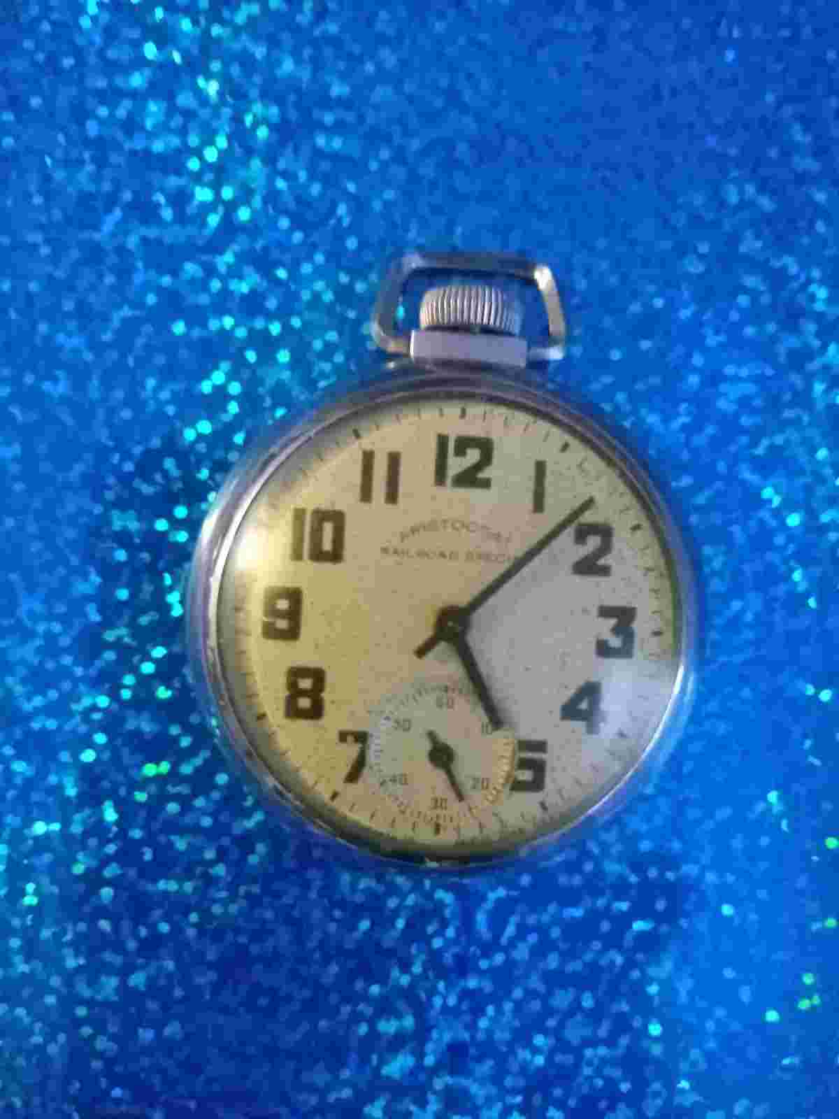 INGRAHAM ARISTOCRAT RAILROAD SPECIAL MEN'S POCKET WATCH 50.4mm w/BOX...WORKING