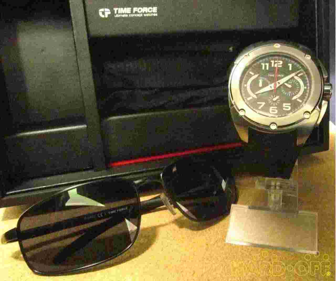 Timeforce TF3132M Quartz Analog Stainless Resin Men's Watch Preowned
