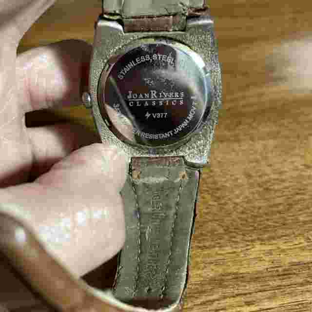 Joan Rivers Classic Men's watch. Brown multi function face. V377 Needs Battery