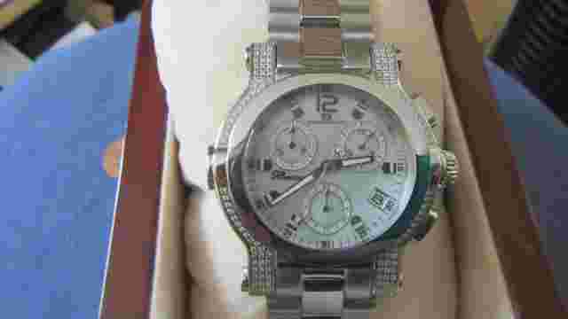 BX 109mans stainless steel OCEANAUT chronograph date quartz watch