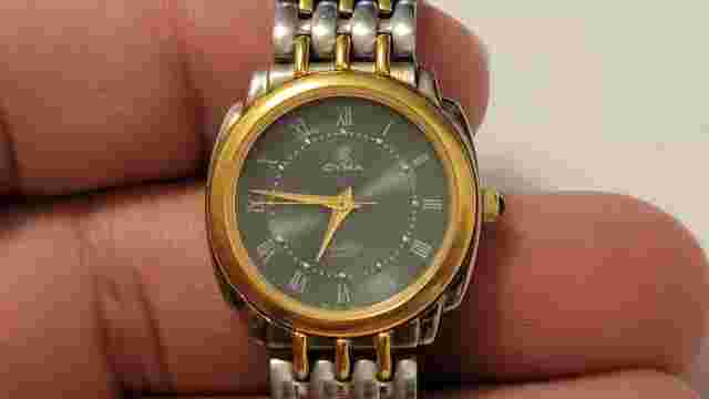 Vintage Cyma Sealord Swiss Made Blue Dial Quartz Ladies Watch