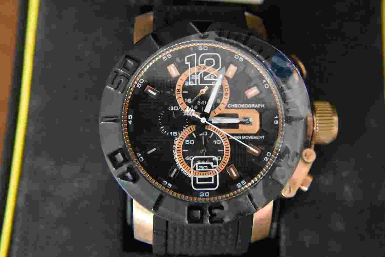 TechnoSport Ts-230-11 Sapphire Cristal Brown Gold 50mm Watch Techno Sport