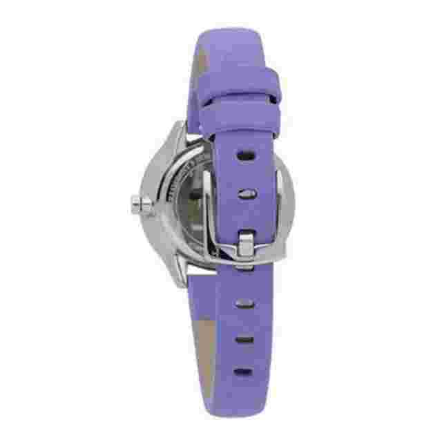 FURLA METROPOLIS SILVER CASE  R4251102506 PURPLE LEATHER STRAP WOMEN'S WATCH