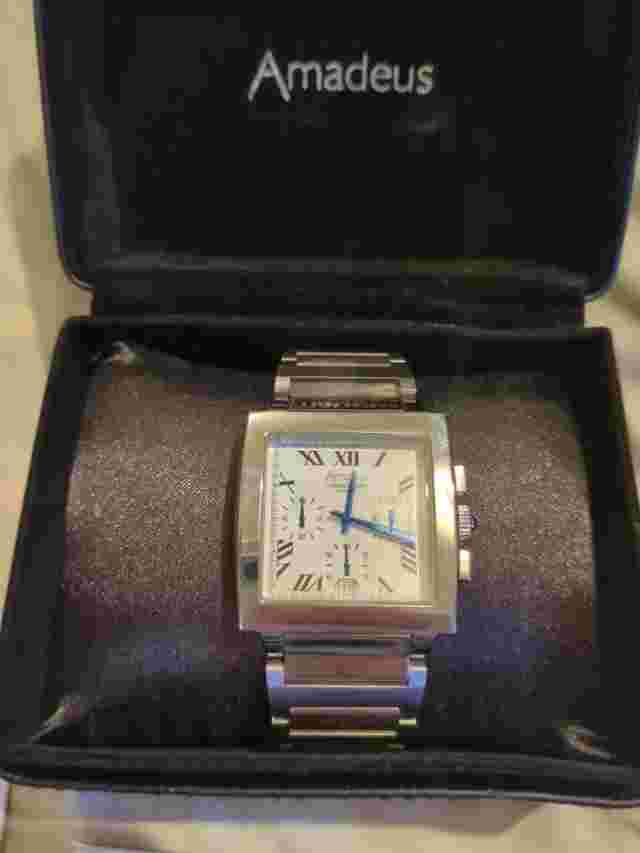 Gents Amadeus Tank Chronograph 50m Water Resistant Watch