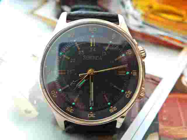 Sekonda Poljot Alarm Signal Gents Vintage Watch c1980's