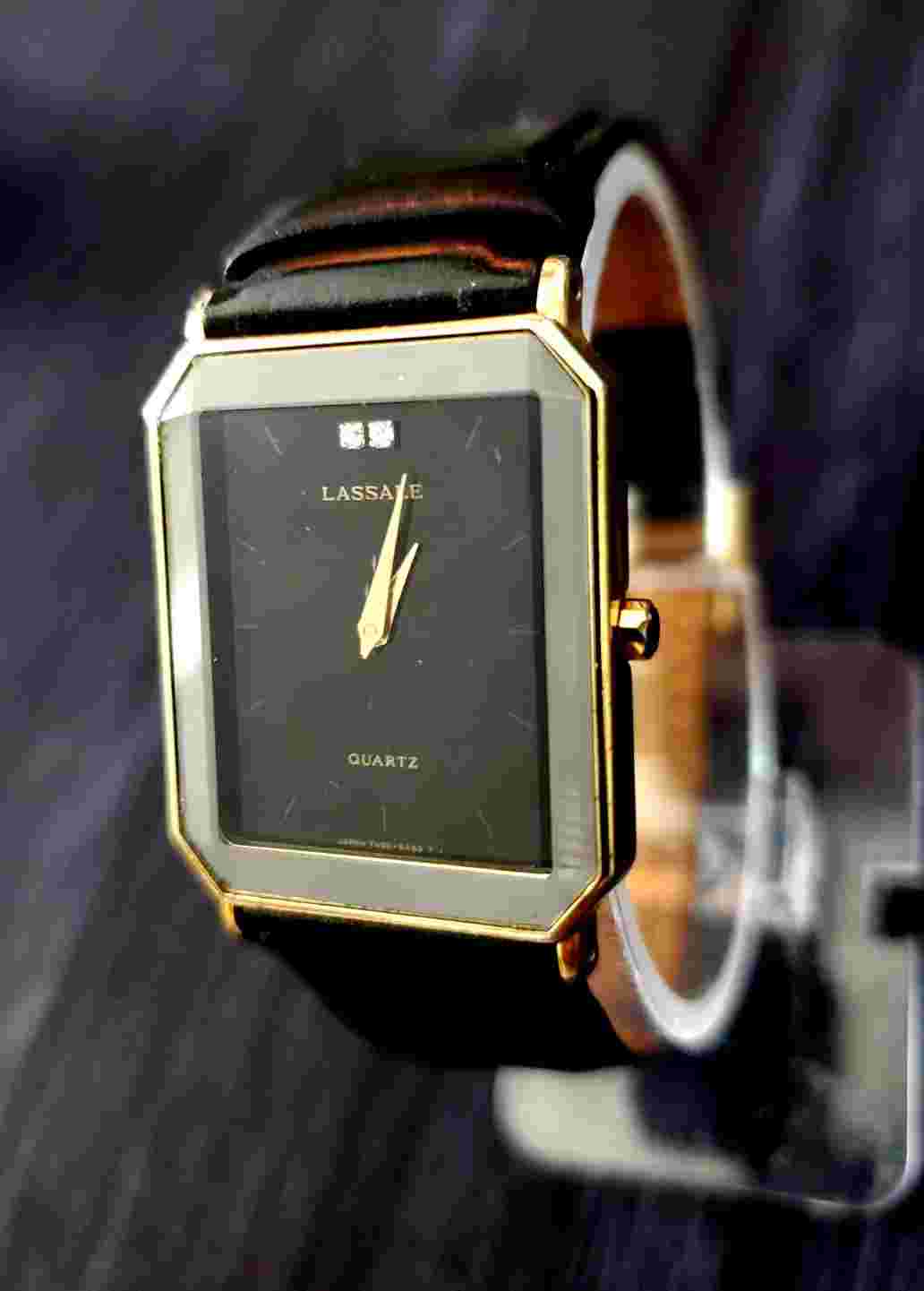 EXTREMELY RARE LASSALE UNIQUE FACETED CRYSTAL DIAMOND DIAL COLLECTABLE EXCELLENT