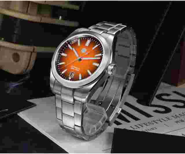 San Martin SN0144 JianZhan Gada Watch automatic Miyota 9015 sapphire dress