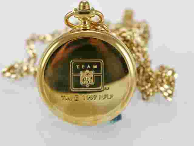 NFL Women Watch Pendant Green Bay Packers Stainless Gold Chain Water Res Quartz