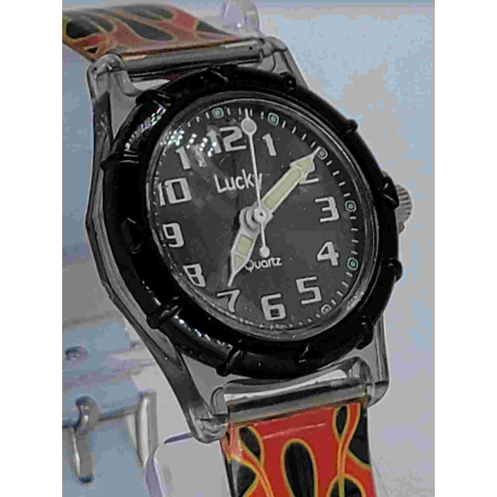 Lucky Watches Kid's Analog Watch Fire Buckle Band
