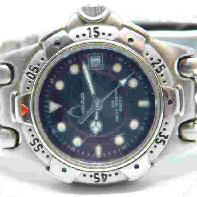 HEAD HD 701 BLBT Silver Tone Quartz Analog Women's Watch Sz. 5 3/4"