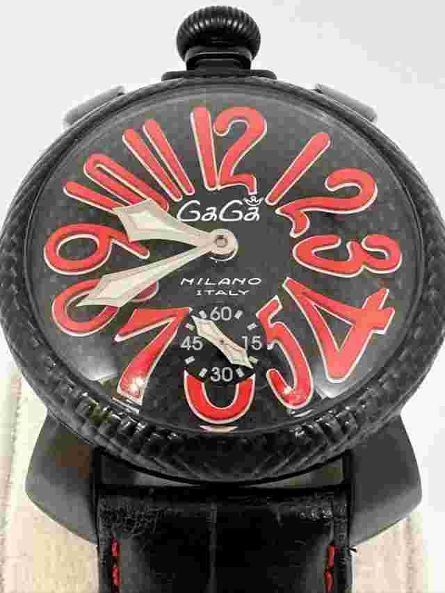 Gaga Milano Manuale Carbon 5016.EDA08 500 pieces worldwide #QOF1OY