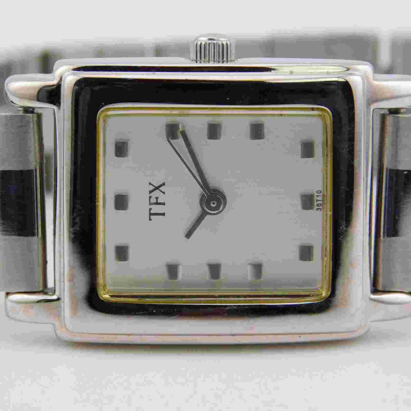 TFX by Bulova A7 Silver Tone Quartz Analog Women's Watch Sz. 7 1/4" New Battery