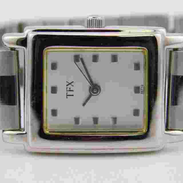 TFX by Bulova A7 Silver Tone Quartz Analog Women's Watch Sz. 7 1/4" New Battery