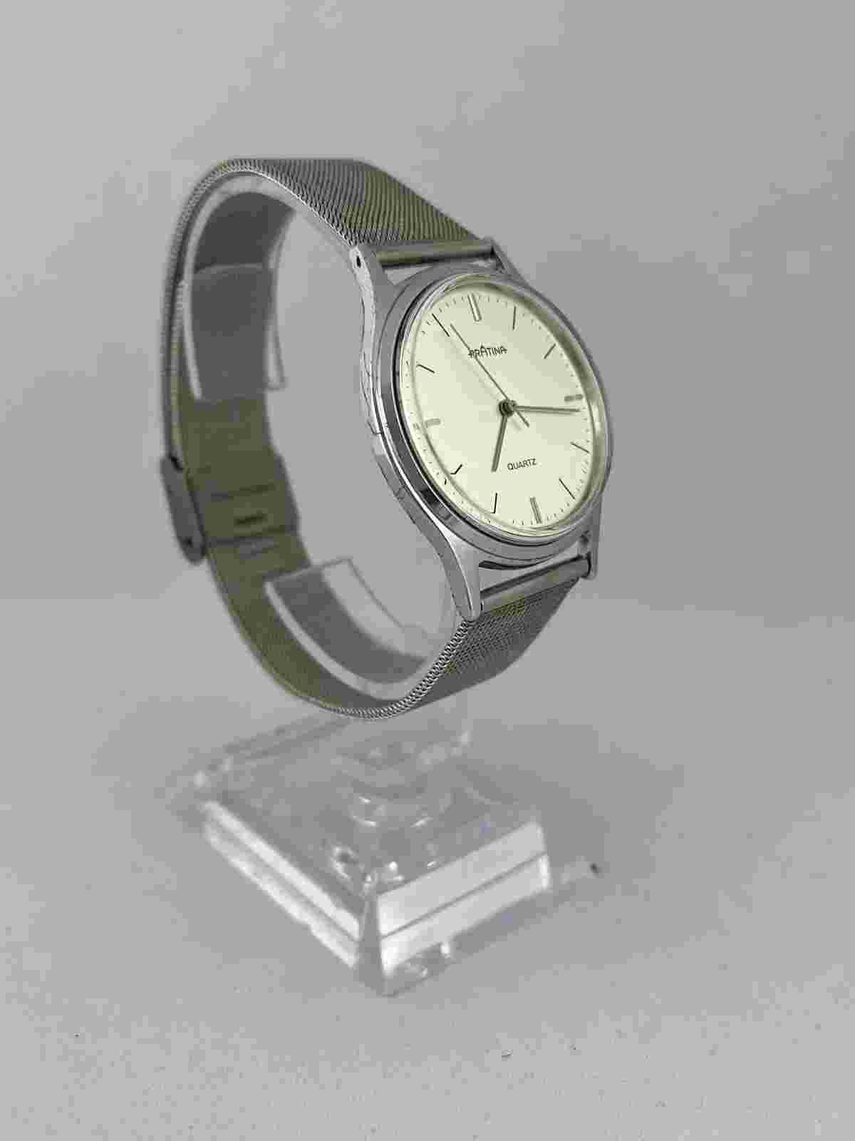 Simple Men's Watch Prätina Quartz with Mesh Band Cal. 2035, Works