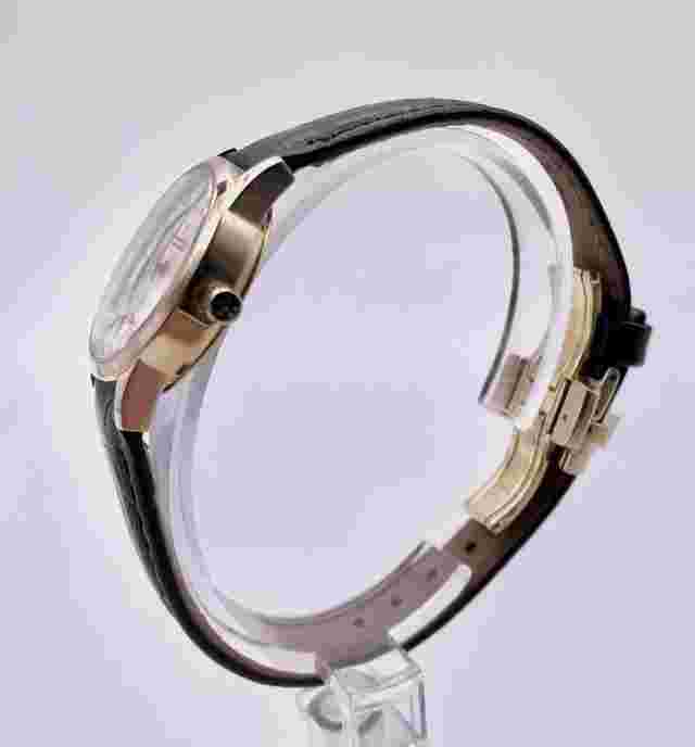 Ladies Genuine Dreyfuss & Co Designer Watch Swiss Gold Black Leather DLS00002/03