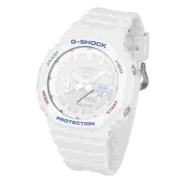 Casio G-Shock
                           
                                 GAB2100FC-7A 2100 Series Ana-Digi Bluetooth Rubber Men's Watch