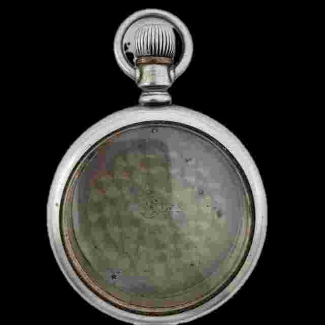 Antique 16 Size Crescent Swingout Open Face Pocket Watch Case Nickel AlloyUSA