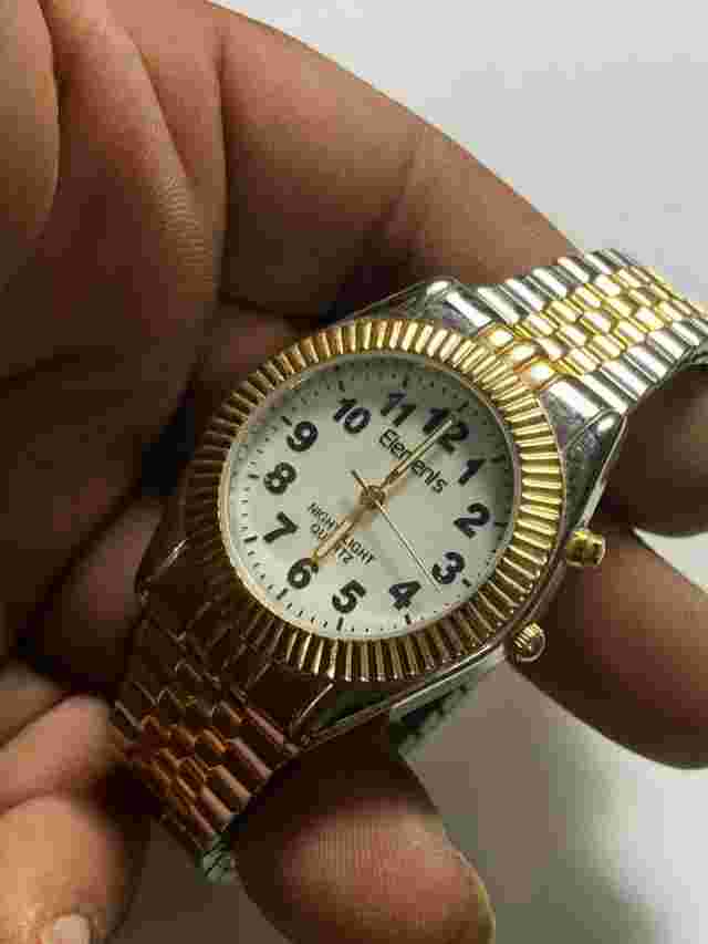 Men's Dual Tone Elements Analog Watch