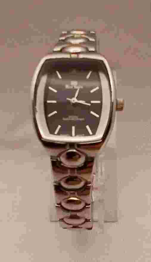 Mark Naimer Men's Quartz Watch 33mm Rectangle Silver Tone Metal Band