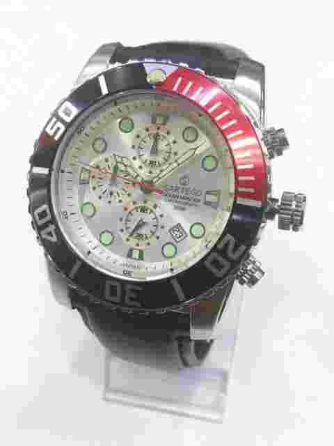 Sartego Ocean Master sports Chronograph 200 meter Leather band watch SPC61-L