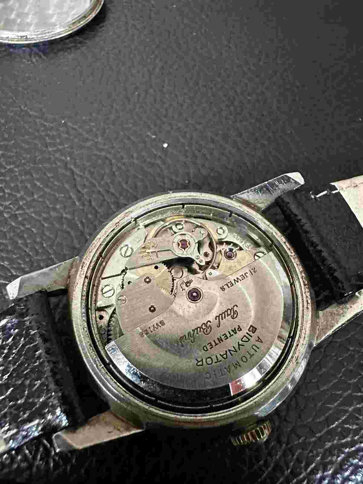Watchmaker Paul Buhre Pie Pan Style Rotodator 21 Jewels Bidynator Automatic Date