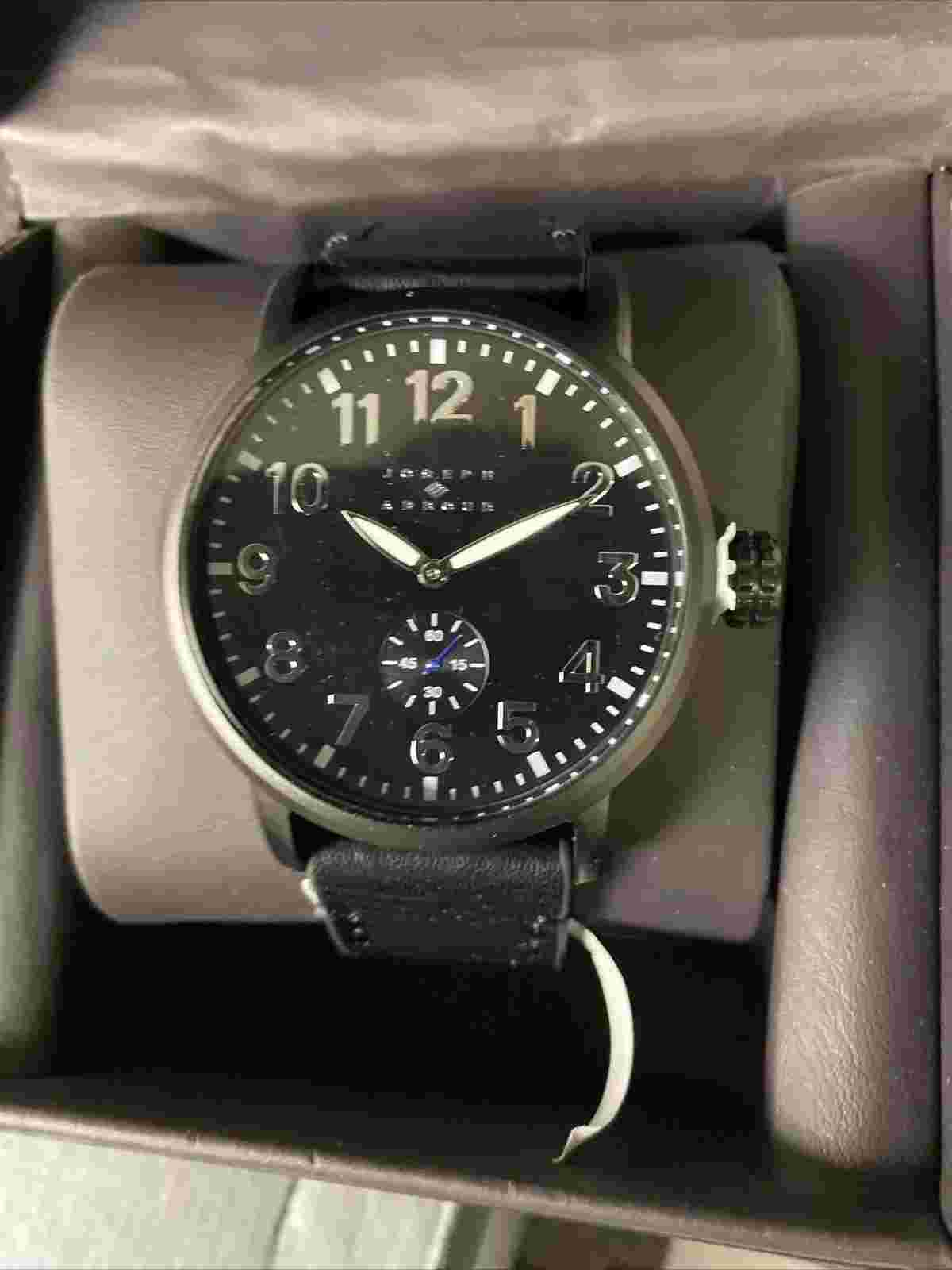 JOSEPH ABBOUD Mens Wrist Watch All black Brand New In Box