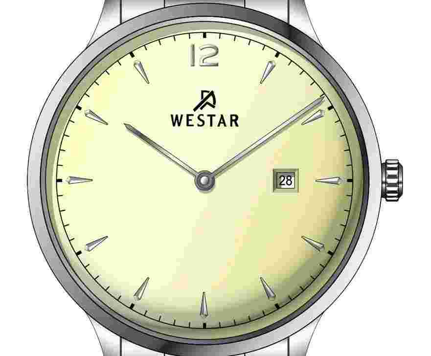 Westar Profile Light Champagne Dial Dress Quartz Women's Watch 40218STN102