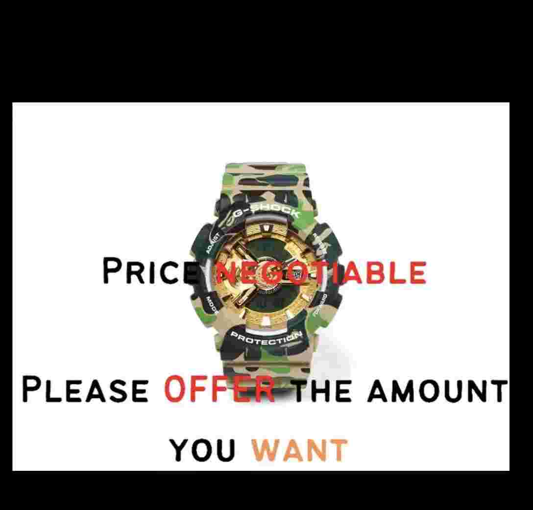 BAPE A BATHING APE G-SHOCK GA-110 CAMO  Resin 25th ANNIVERSARY EXCLUSIVE MODEL