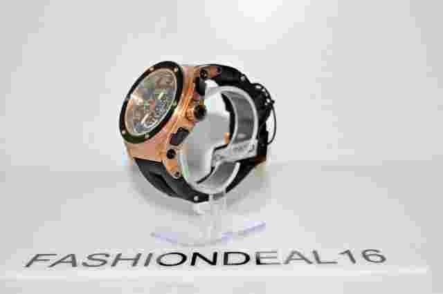 Brand New Orefici REGATA RG SS Black Silicone Chrono ORM1C4807 MSRP $795 Watch