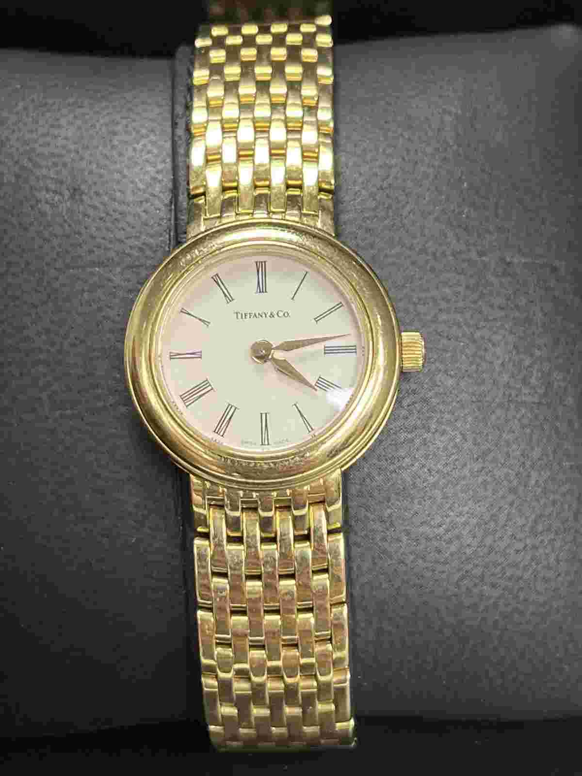 Tiffany & Co. Mark Watch Ladies 18k Yellow Gold  Quartz 6.25" Petite 100.3g