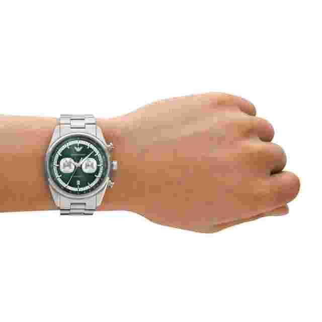 Emporio Armani Silver Stainless Steel Strap Men Watch AR11637