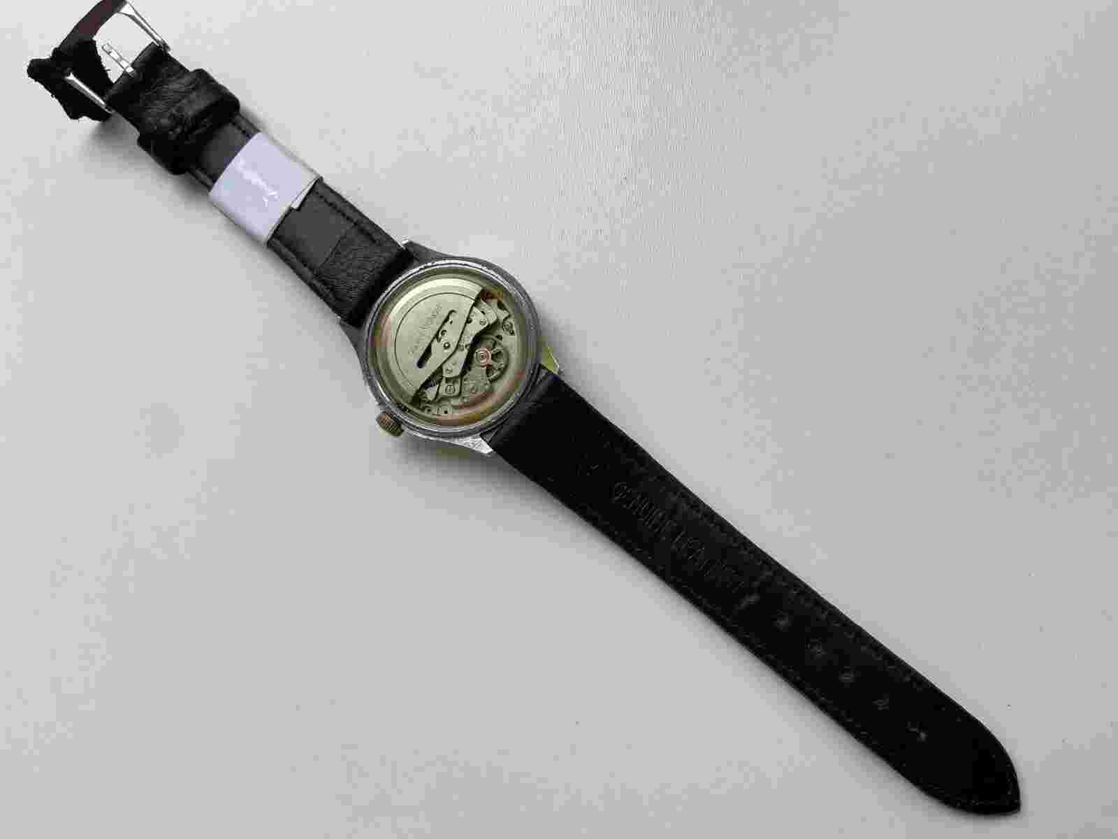 Vintage RARE MEN WATCH DIANTUS 17 JEWELS SWISS MADE RONDA MATIC CAL RL 1218 PART