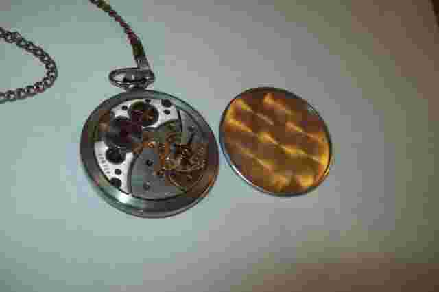 Rare Pocket Watch - Belka & Strelka Space Dogs Soviet USSR Original early 1960's