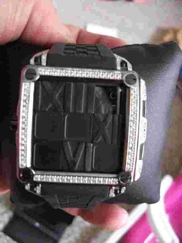 Ritmo Mundo Women's D511/2 BLK Diamond Puzzle Slide Case Automatic Watch