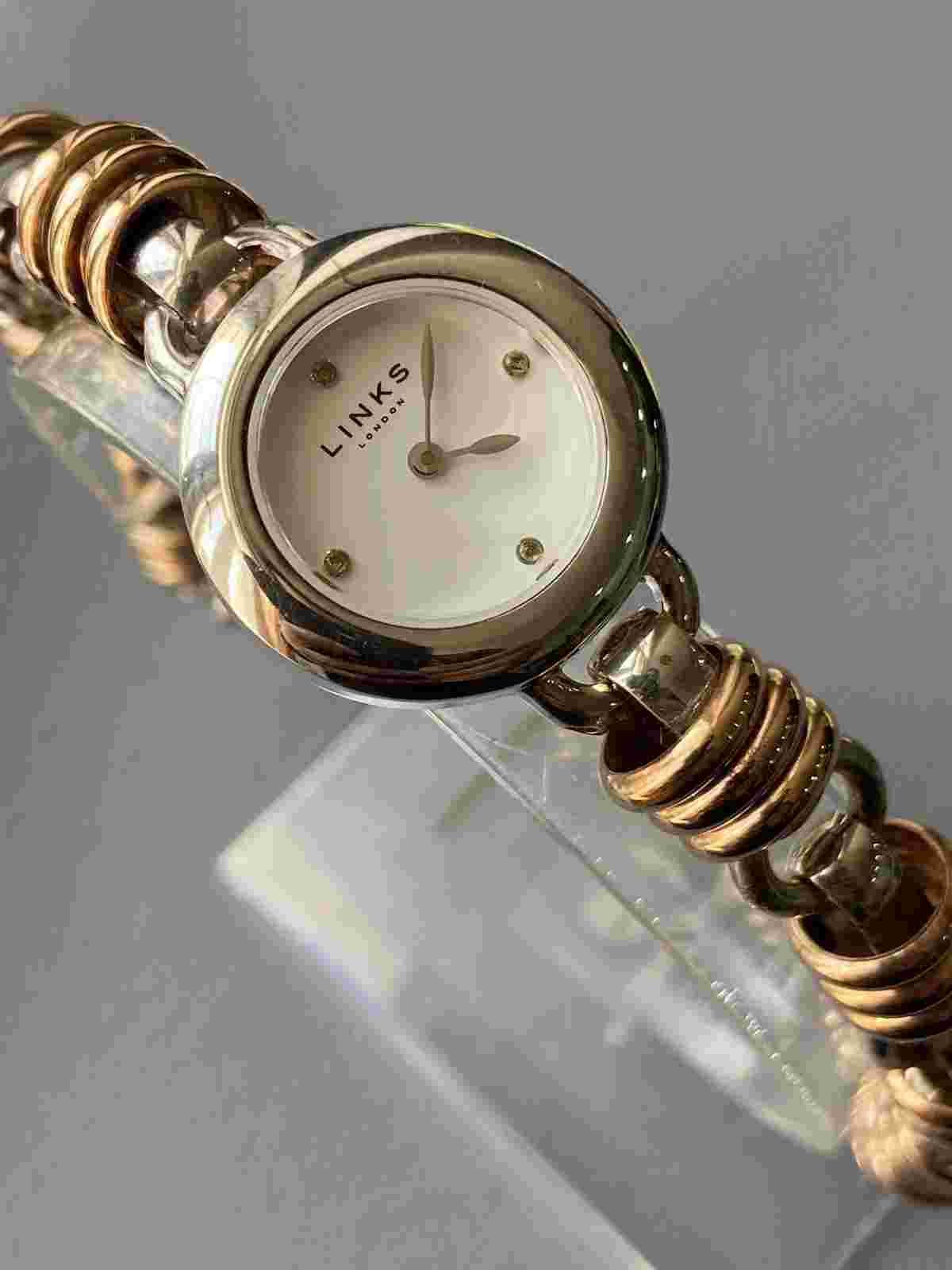 Ladies Genuine Links Of London Sweetie Rose Gold Silver Designer Watch RRP £259