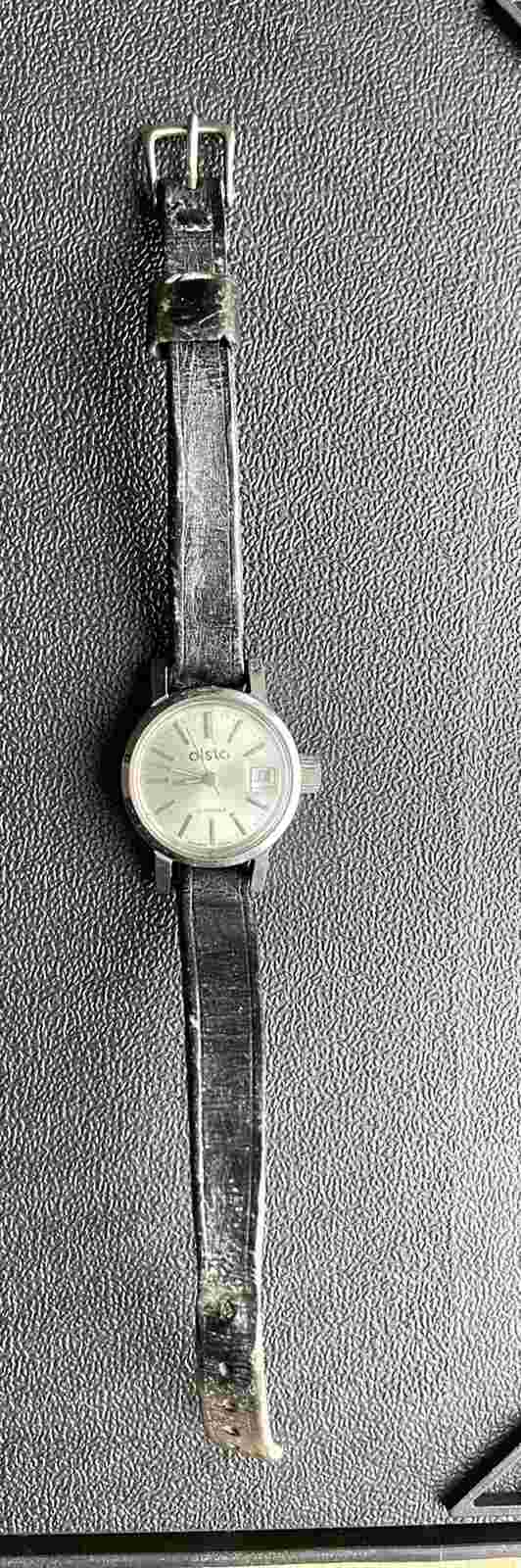 Vintage Women's Wrist Watch Alsta 17 Jewel Mechanical Windup w/ Date Works.    C