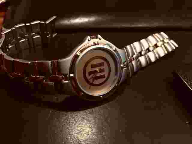 Gun Metal and Gold Tone 35mm Ronda Watch,Swiss, New Battery