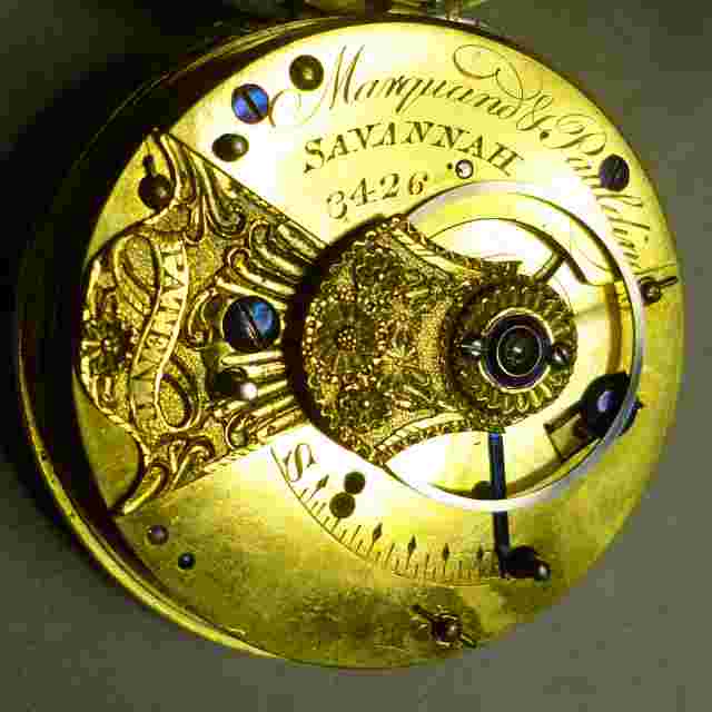 MARQUAND & PAULDING Savannah c.1805 Antique American Pocket Watch Restored Runs