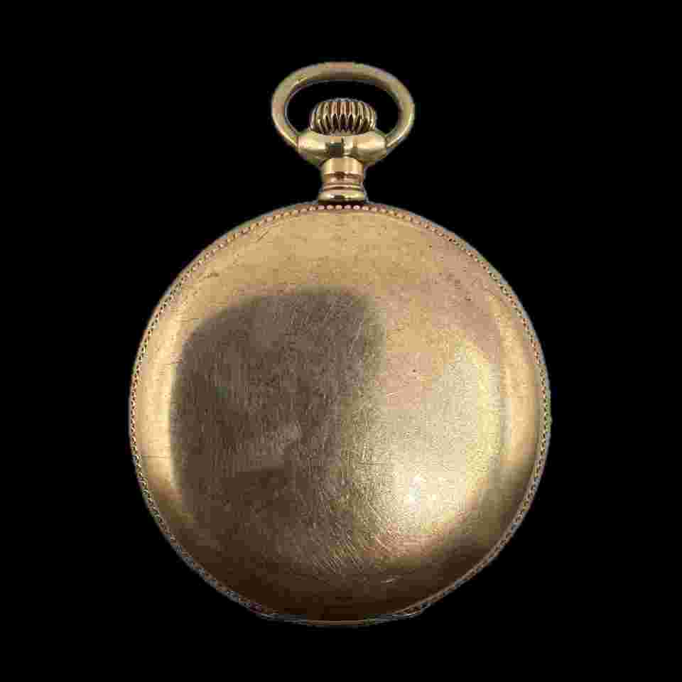 Antique 12 Size Crescent Hunter Pocket Watch Case 25 Year GFTextured USA