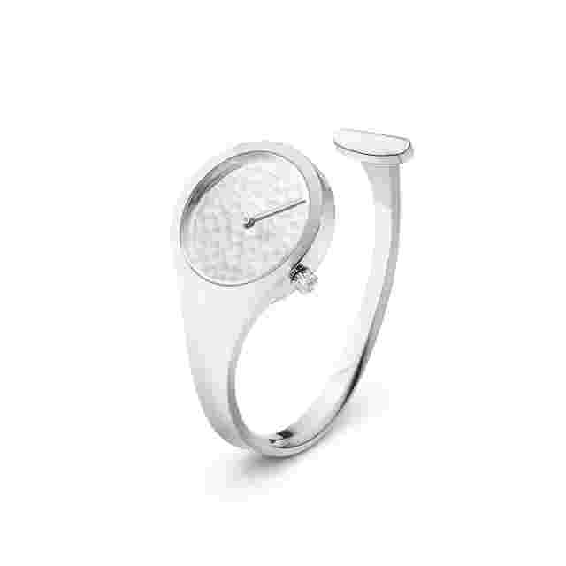 Georg Jensen. Ladies' 27mm Watch - Vivianna #336 - Hammered Silver dial - Limite