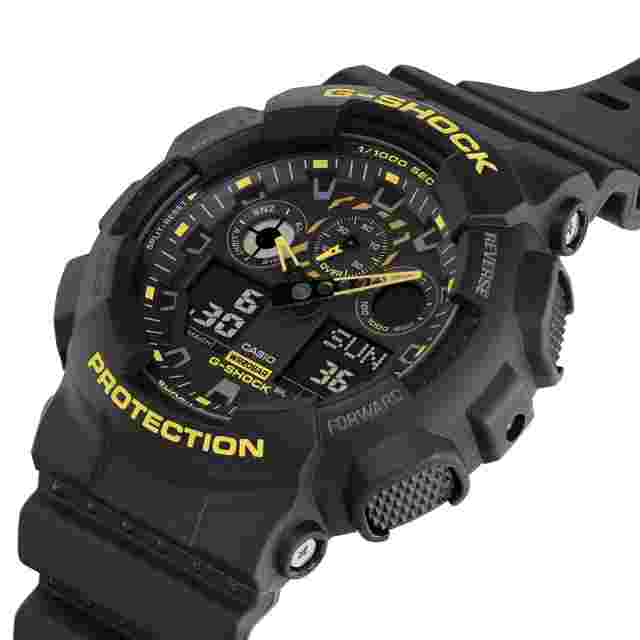 G-Shock GA100 Ana-Digi Black Yellow