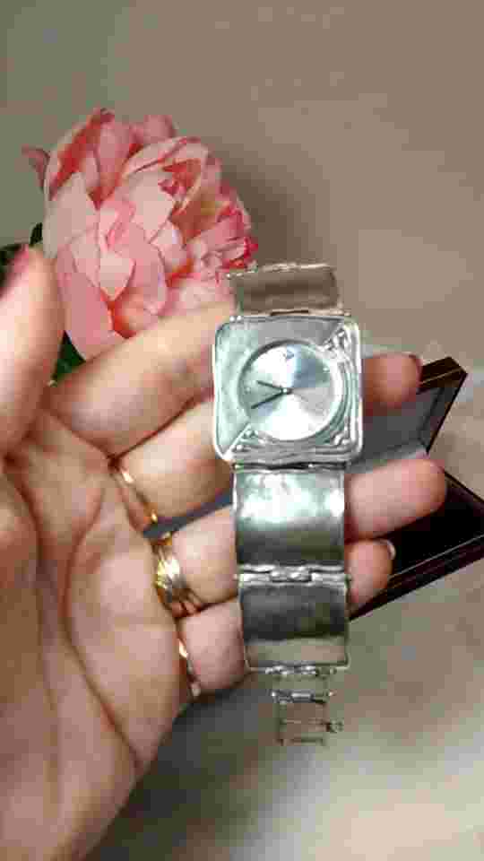 Silpada Designs Sterling Silver Quartz Wrist Watch Bracelet