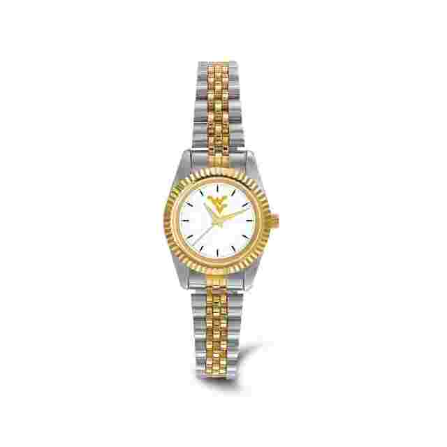 LogoArt West Virginia University Pro Two-tone Ladies Watch
