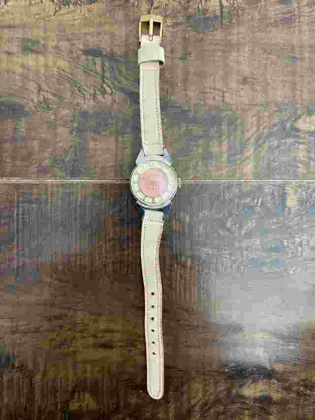 Vintage Pink Cimier  Deluxe Swiss Watch Leather Band Antimagnetic