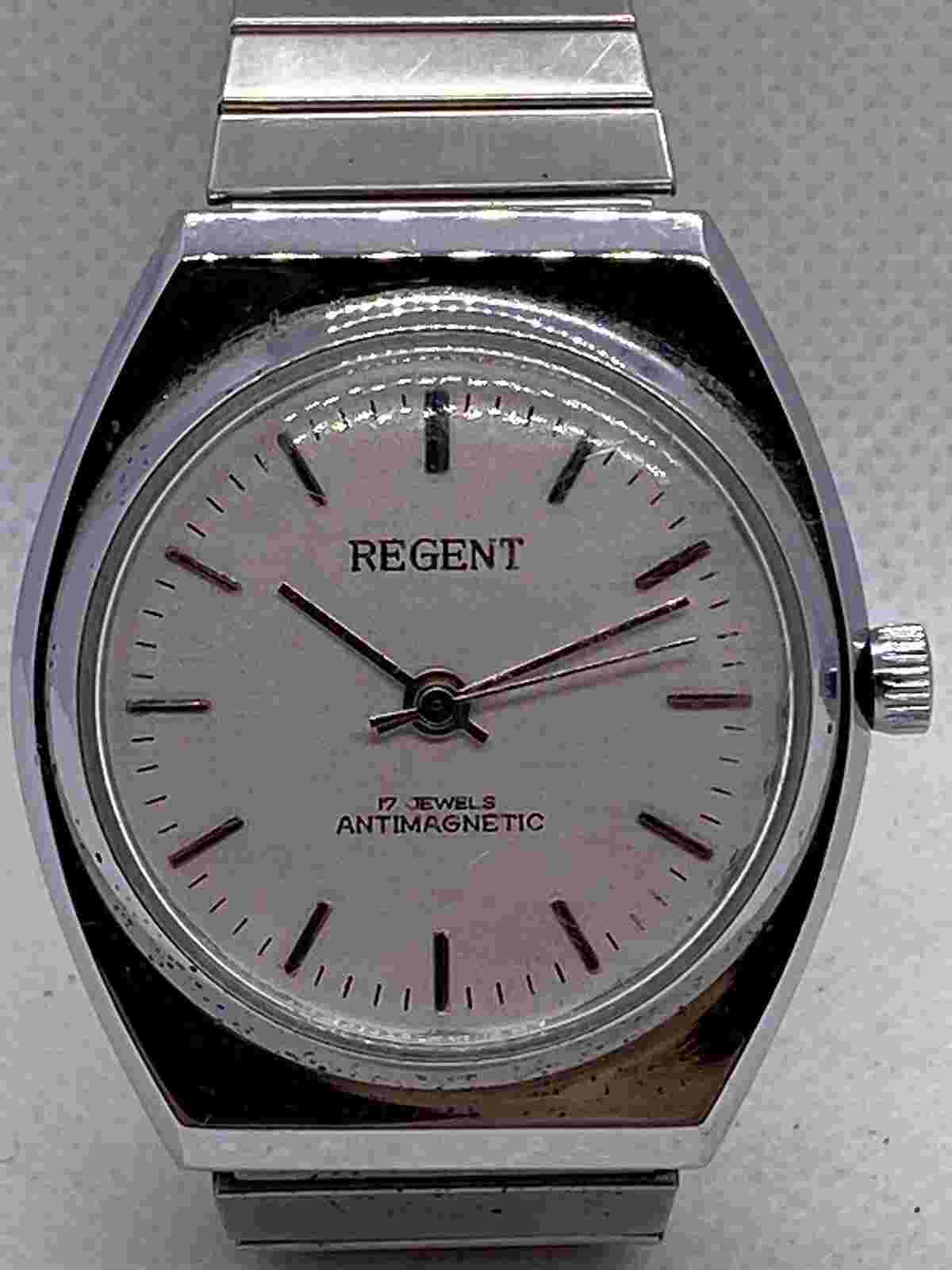 Vintage Regent Men’s Mechanical Watch, 17 Jewels Antimagnetic, Working